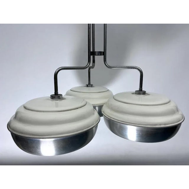 Large Space Age Metal and Plastic Ceiling Light from Studioluce, Italy, 1970s For Sale - Image 9 of 13
