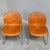 1980s Cognac Leather Dining Chairs by Gastone Rinaldi for Thema Italy, 1970s, Set of 4 For Sale - Image 5 of 11