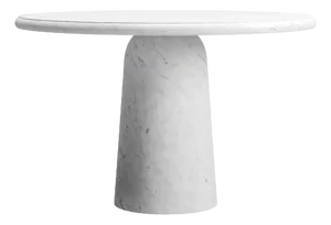 Nissa Bianco Gioia Marble Round Dining Table by Ivan Colominas
