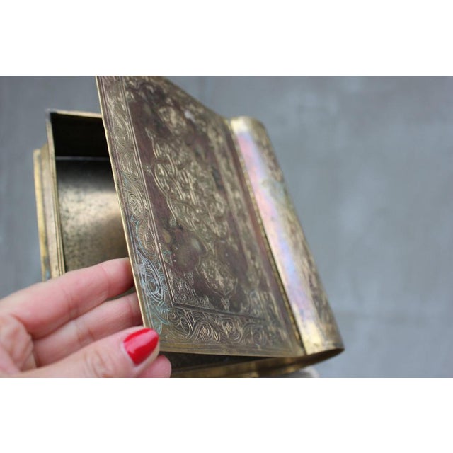 Engraved Quran Box in Metal For Sale - Image 3 of 9