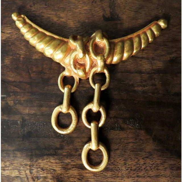 1940s Bronze Brooch by Line Vautrin For Sale - Image 5 of 8