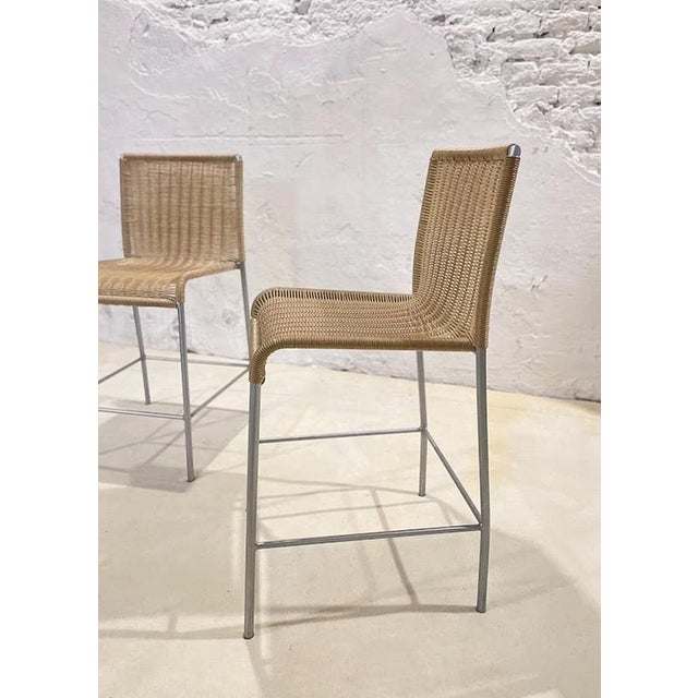 1990s Agra Bar Stools by Enrico Franzolini for Accademia, Italy, 1990s, Set of 2 For Sale - Image 5 of 13