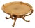 Colombo Mobili Round Italian Carved Partial Gilt Coffee Table For Sale