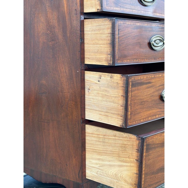 Mid 19th Century 19th Century Mahogany Inlaid Chest of Drawers, 1850 For Sale - Image 5 of 13