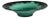 1960s France Teal Ceramic Serving Bowl For Sale