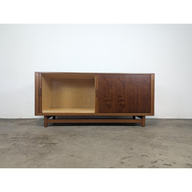 For sale is a rare Danish Mid Century Modern Teak Credenza by Worts Moller, circa 1960s. This exquisite piece showcases...