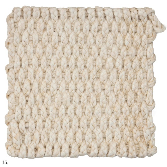Abaca Natural Premium Braid and Style Fiber Rugs 2x2Ft. For Sale - Image 12 of 12