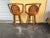 1960s Mid-Century Modern Mid 20th Century Bamboo Swivel Stools - Set of 2 For Sale - Image 4 of 5