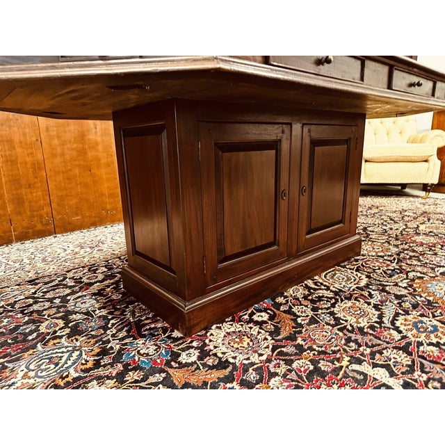 English Teak Meeting Table For Sale - Image 9 of 17