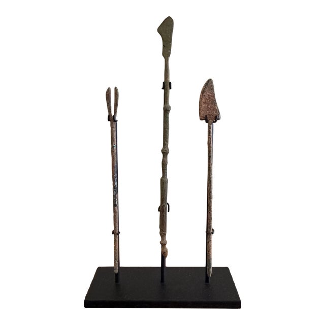 Collection of Three Ancient Roman Bronze Medical Instruments on Custom Museum Mounts For Sale