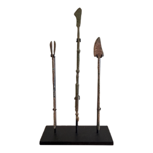 Collection of Three Ancient Roman Bronze Medical Instruments on Custom Museum Mounts