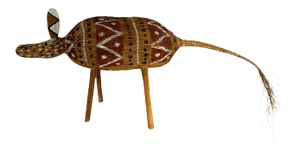 Aboriginal Contemporary Fiber Art Camp Dog