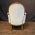 Wood French Louis XVI Carved Walnut Armchairs Bergere Chairs -a Pair For Sale - Image 7 of 10