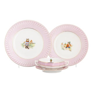 Porcelain Boys Set from Vista Alegre, Set of 3 For Sale