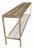 Modern Nancy Corzine Silver Gilt Metal Delmonaco Console Table For Sale