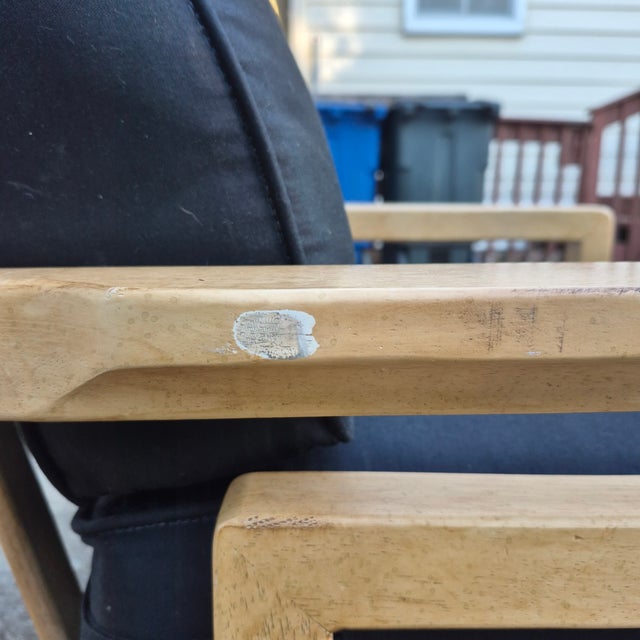 1990s Schnadig Ming Style Chow Leg Lounge Chair W/ Greek Key Arms For Sale - Image 10 of 13