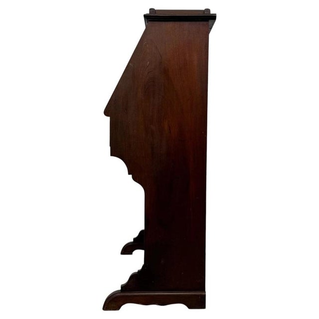 Antique 20th Century English Chippendale Mahogany Bureau For Sale - Image 12 of 15