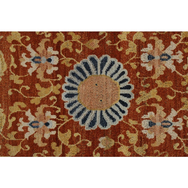 Rug & Kilim Handknotted Chinese Tiger Runner, 3'x12' For Sale - Image 4 of 6