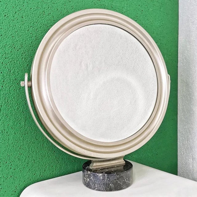 Black Table Mirror Mod. Narciso Sergio Mazza for Artemide, 1960s For Sale - Image 8 of 8