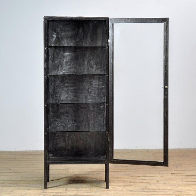 Polished Iron Medicine Cabinet, 1920s For Sale - Image 4 of 10