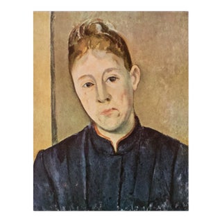 1940s After Paul Cezanne "Portrait of Madame Cezanne", First Edition Swiss Print For Sale