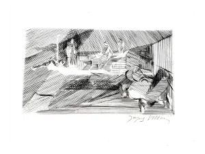 Jacques Villon - Landscape - Original Etching 1949