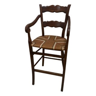 France Provincial Bar Stool 1970's For Sale
