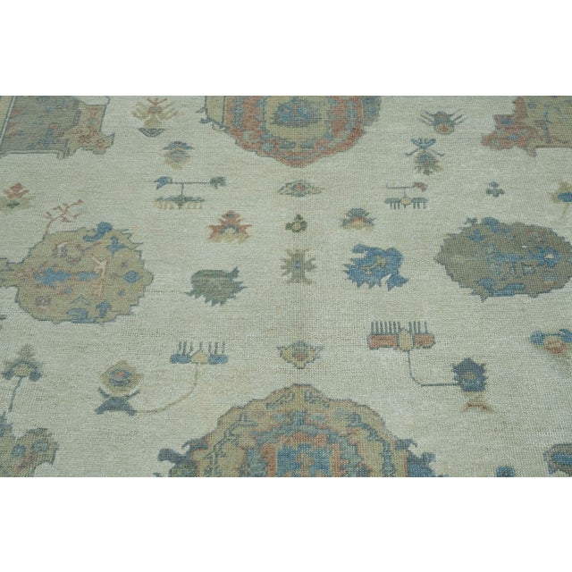 Early 21st Century Turkish Oushak Rug 10' x 12'9" #18599 For Sale - Image 5 of 8