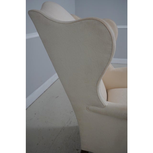 Kindel 18th Century Style Chippendale Mahogany Wing Chair For Sale - Image 10 of 18