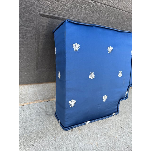 Napoleon Bee Navy Window Cornice / Window Valance For Sale In Atlanta - Image 6 of 8