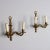 Two-Light Wall Lamps in Gilded Bronze, Set of 2 For Sale - Image 4 of 8