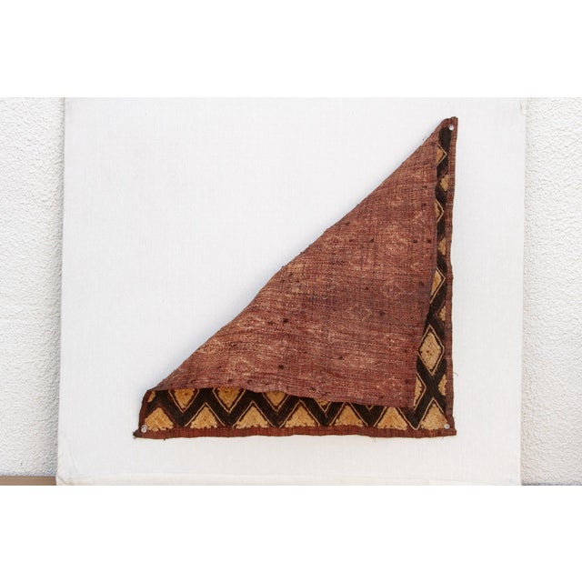 Diamond Dance African Kuba Cloth Panel For Sale In Los Angeles - Image 6 of 7