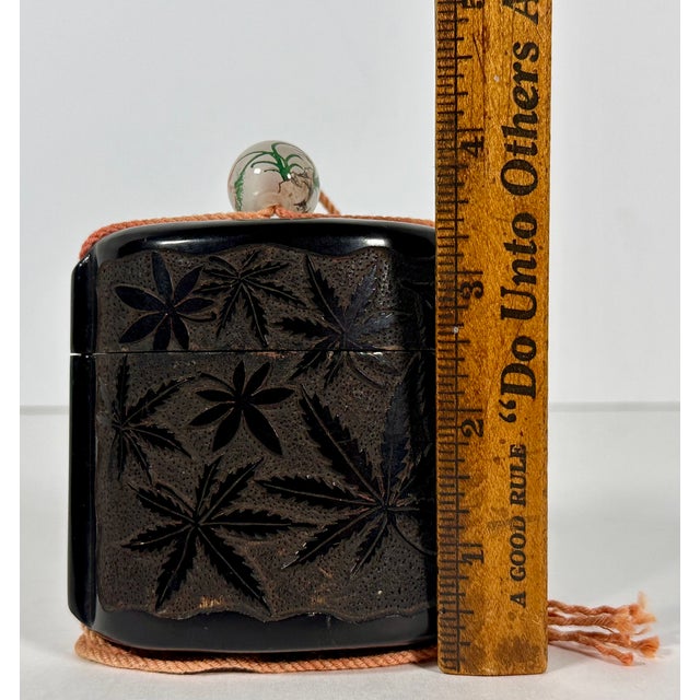 Antique Japanese Lacquer Inro For Sale - Image 10 of 12
