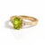 Contemporary Peridot Engagement Wedding Ring, August Birthstone Peridot Cubic Zirconia Ring Us 7 For Sale - Image 3 of 4