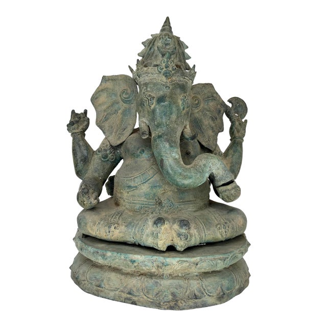 Antique Indonesian Ganesha Sculpture For Sale