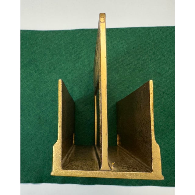 Metal Early 20th Century Tiffany Studios New York 1643 Venetian Bronze Note Pad Holder Desk Blotter For Sale - Image 7 of 16