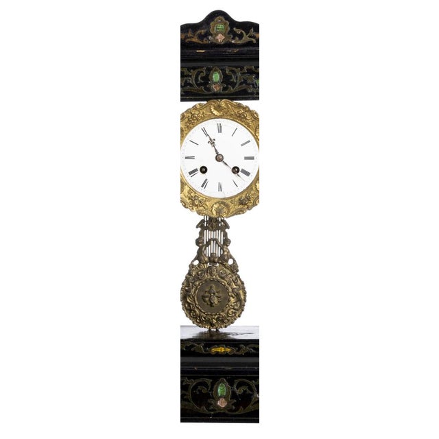 Wood Empire Portico Table Clock, 1800s For Sale - Image 7 of 8