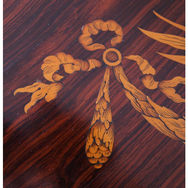 Neoclassical Italian Inlaid Chest of Drawers, 1980s For Sale - Image 16 of 18