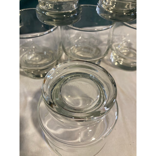 Transparent Vintage "S" Etched Double Old Fashioned Glasses- Set of 8 For Sale - Image 8 of 8