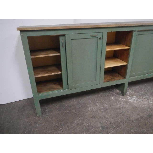 Wood Textile Industry Sideboard Counter, 1960s For Sale - Image 7 of 13
