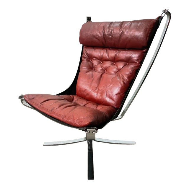Falcon Lounge Chair attributed to Sigurd Ressell for Vatne Møbler, 1970s For Sale