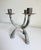 Brutalist Verdigris 3-Arm Candelabra For Sale - Image 10 of 12