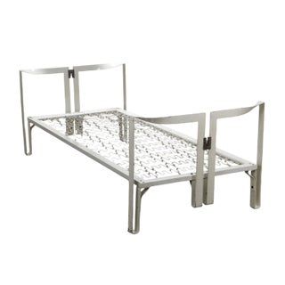 Vintage Bed in Metal by Tobia Scarpa, 1970s For Sale