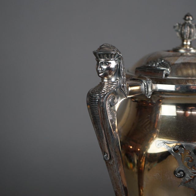 Antique Figural Silver Plated Tilting Tea Pot, Circa 1890 For Sale - Image 11 of 12