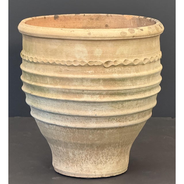 Mediterranean Large Greek Garden Planter Pot or Urn of Terracotta From Crete - Three Available For Sale - Image 3 of 8