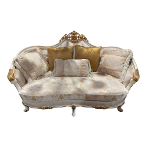 Homey Design "Mazie" Loveseat With Five Pillows
