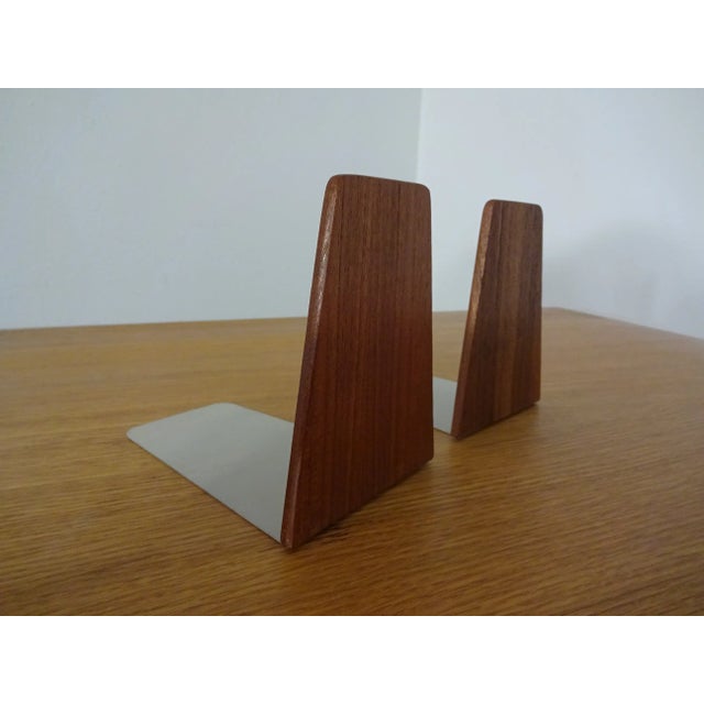 Brown Danish Teak Bookends from Feldballes Møbelfabrik, 1960s, Set of 2 For Sale - Image 8 of 16