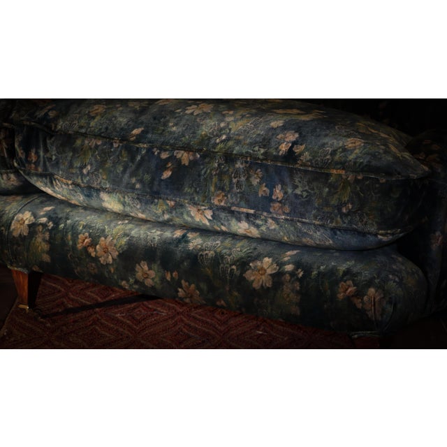 Large Vintage Two-Seater Sofa in Velvet by George Smith, 2010s For Sale - Image 6 of 17