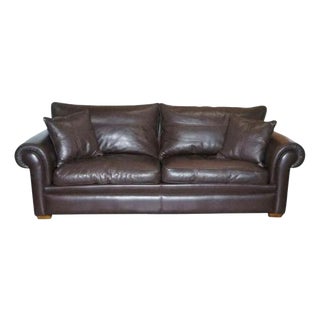 Garrick 3-Seater Sofa in Brown Leather from Duresta For Sale