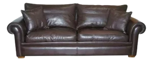 Garrick 3-Seater Sofa in Brown Leather from Duresta